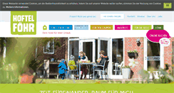 Desktop Screenshot of hoftel-foehr.de
