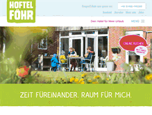 Tablet Screenshot of hoftel-foehr.de